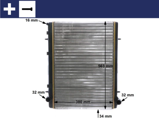 Do koszyka CR2033000S Mahle Original Chłodnica silnika