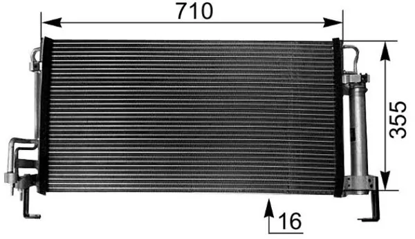 Chłodnica klimatyzacji Hyundai Trajet FO