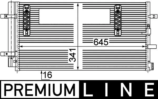 AC457000P Mahle Original Chłodnica klimatyzacji