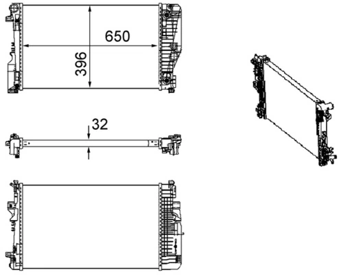 CR1173000S Mahle Original Chłodnica silnika