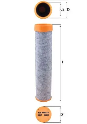 LXS7045 Mahle Original Filtr pompy powietrza wtórnego