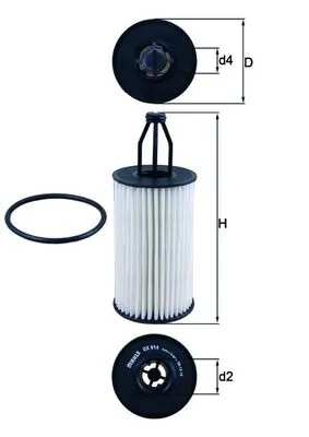 OX814D Mahle Original Filtr oleju