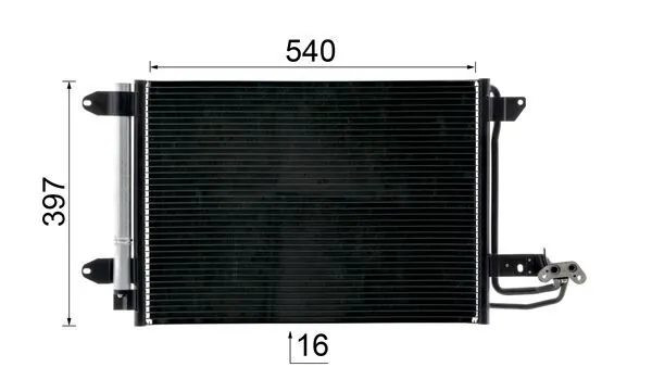 Chłodnica klimatyzacji Mahle Original AC324000S cena, od 109,44 USD
