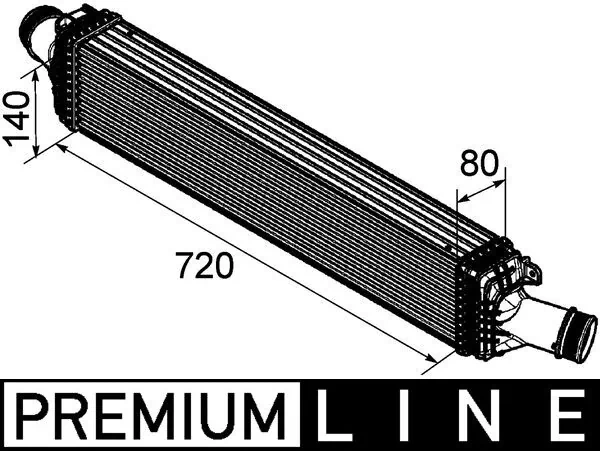 CI169000P Mahle Original Chłodnica intercoolera