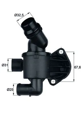 Obudowa termostatu Audi A4