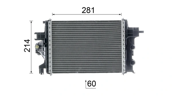 Chłodnica silnika prawa Mahle Original CR2634000P