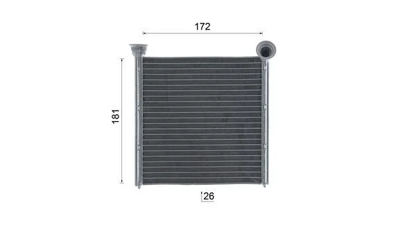 Chłodnica nagrzewnicy (ogrzewacza) Mahle Original AH256000S