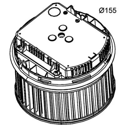 AB261000P Mahle Original Silniczek wentylatora nagrzewnicy (ogrzewacza wnętrza)