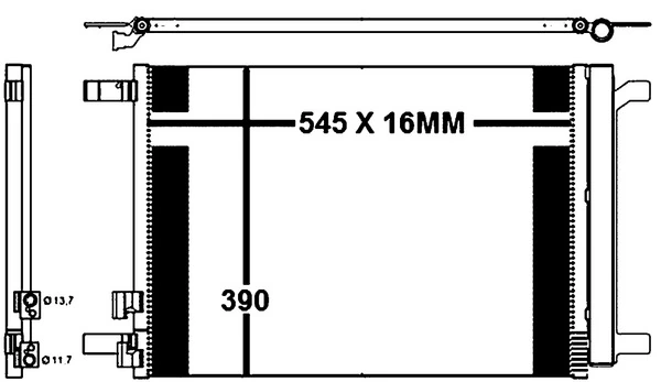 AC772000P Mahle Original Chłodnica klimatyzacji