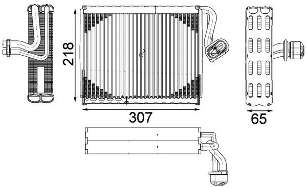 Parownik klimatyzacji do Mercedes S W221