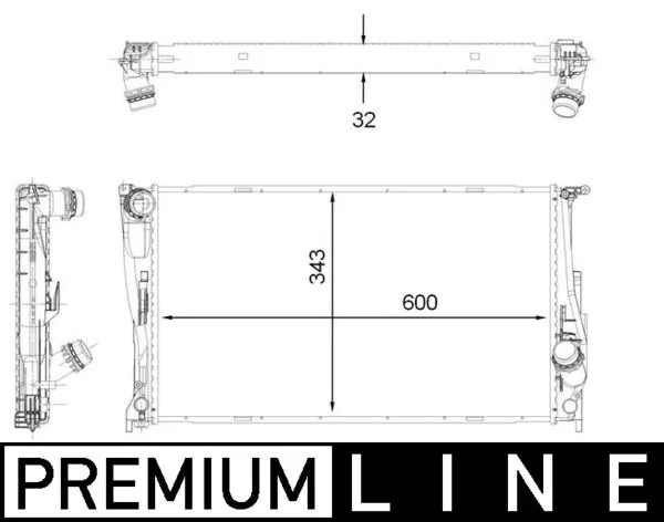 CR1923000P Mahle Original Chłodnica silnika