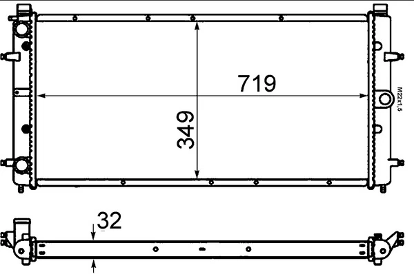 Chłodnica silnika Mahle Original CR398000S cena, od 88,71 USD