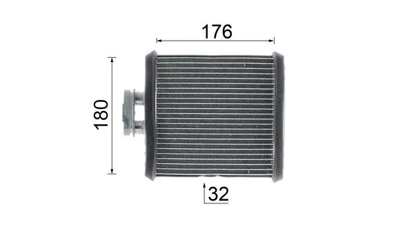 AH75000P Mahle Original Chłodnica nagrzewnicy (ogrzewacza)