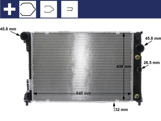 Do koszyka CR1176000S Mahle Original Chłodnica silnika
