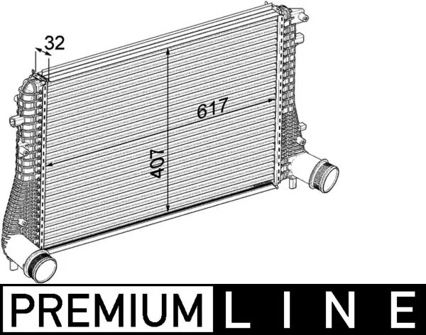 CI207000P Mahle Original Chłodnica intercoolera