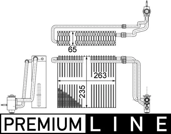 AE107000P Mahle Original Parownik klimatyzacji