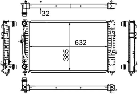 CR647000S Mahle Original Chłodnica silnika