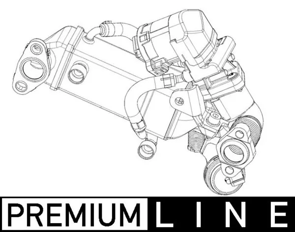 CE10000P Mahle Original Chłodnica układu recyrkulacji spalin EGR