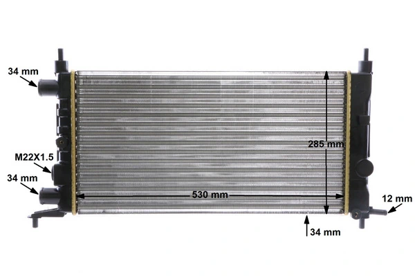 Chłodnica silnika Mahle Original CR735000S cena, od 56,68 USD