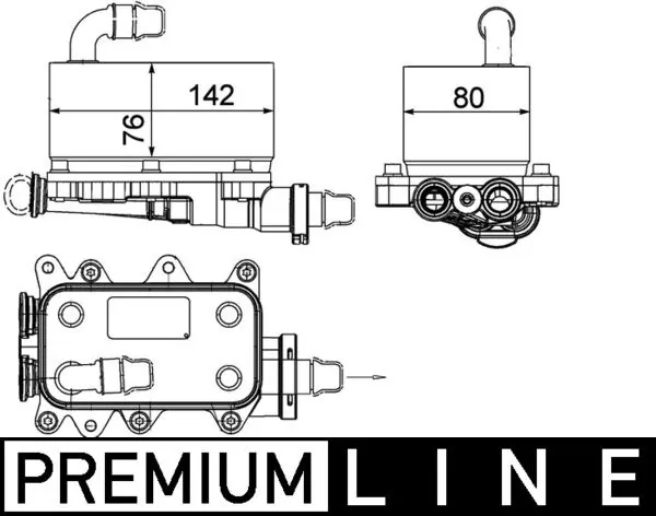 CLC18000P Mahle Original Chłodnica automatycznej/mechanicznej skrzyni biegów