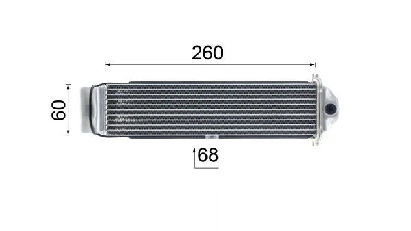 Chłodnica intercoolera CI481000P Mahle Original