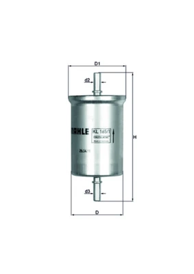 KL1651 Mahle Original Filtr paliwa
