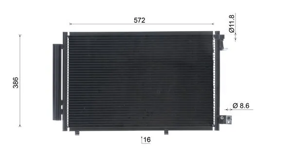 Chłodnica klimatyzacji AC748000S Mahle Original