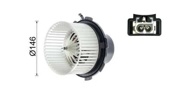 Silniczek wentylatora nagrzewnicy (ogrzewacza wnętrza) Mahle Original AB89000P cena, od 72,94 USD