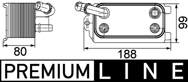 CLC72000P Mahle Original Chłodnica automatycznej/mechanicznej skrzyni biegów