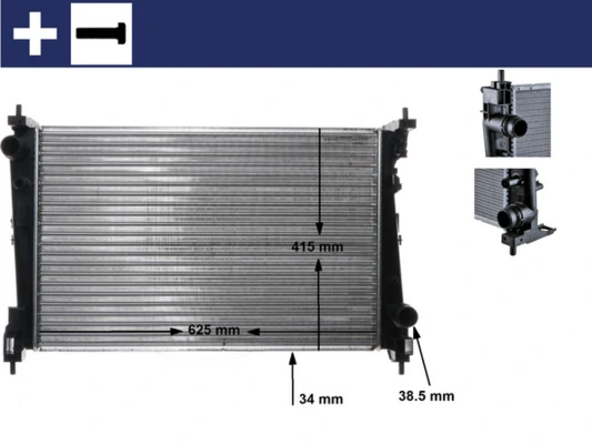 Do koszyka CR1112000S Mahle Original Chłodnica silnika