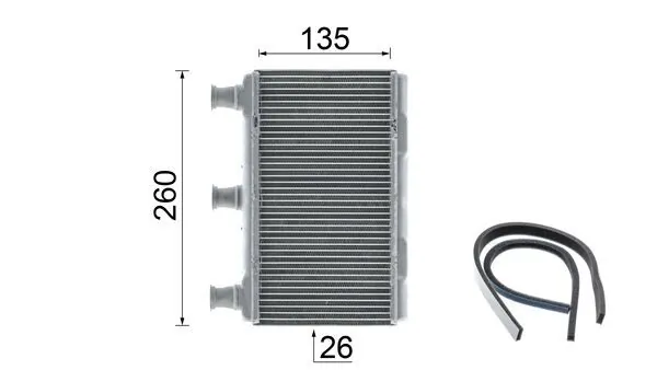 Chłodnica nagrzewnicy (ogrzewacza) Mahle Original AH115000P