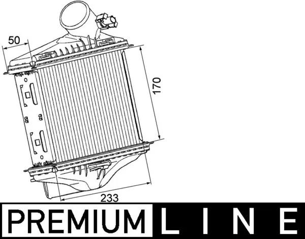 CI174000P Mahle Original Chłodnica intercoolera