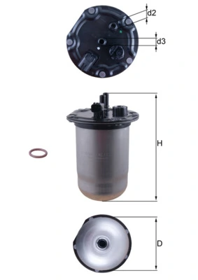 KL1132D Mahle Original Filtr paliwa