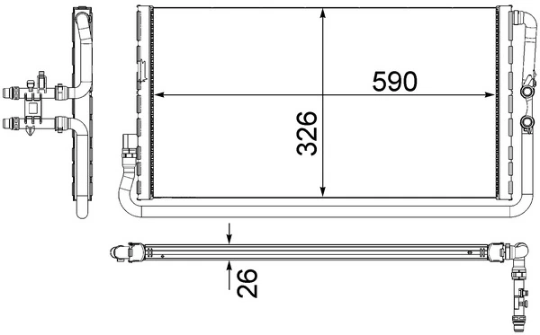 Chłodnica silnika BMW 17112284244 cena, od 788,76 USD