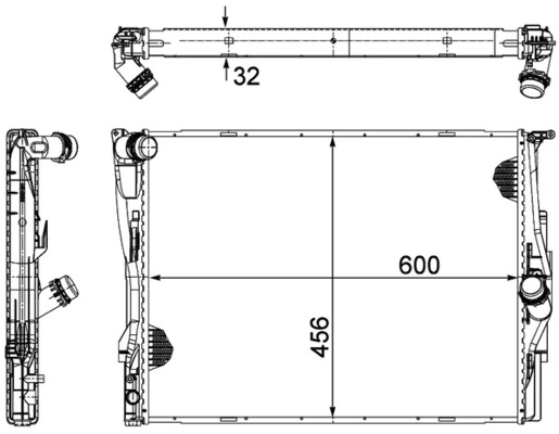 Chłodnica silnika Mahle Original CR1090000P