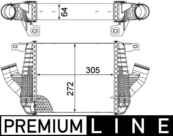 Chłodnica intercoolera NRF 309133