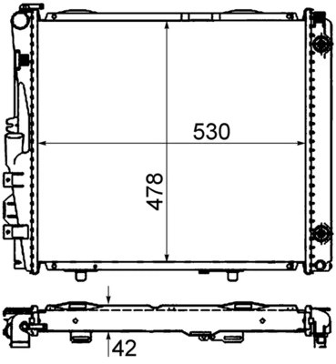 Chłodnica silnika CR290000S Mahle Original