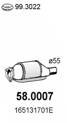 Konwerter-katalizator do Volkswagen Passat 3A5, 351, 315
