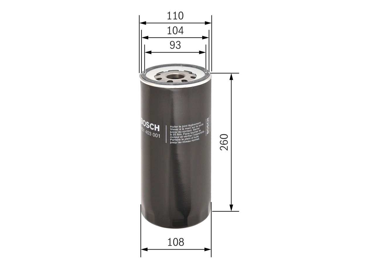 Filtr oleju Bosch 0451403001 cena, od 30,41 USD