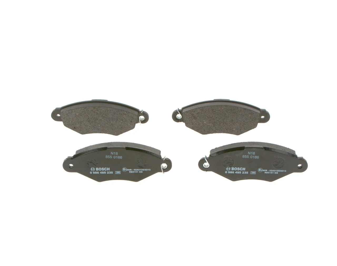Do koszyka 0986495235 Bosch Klocki hamulcowe przednie tarczowe