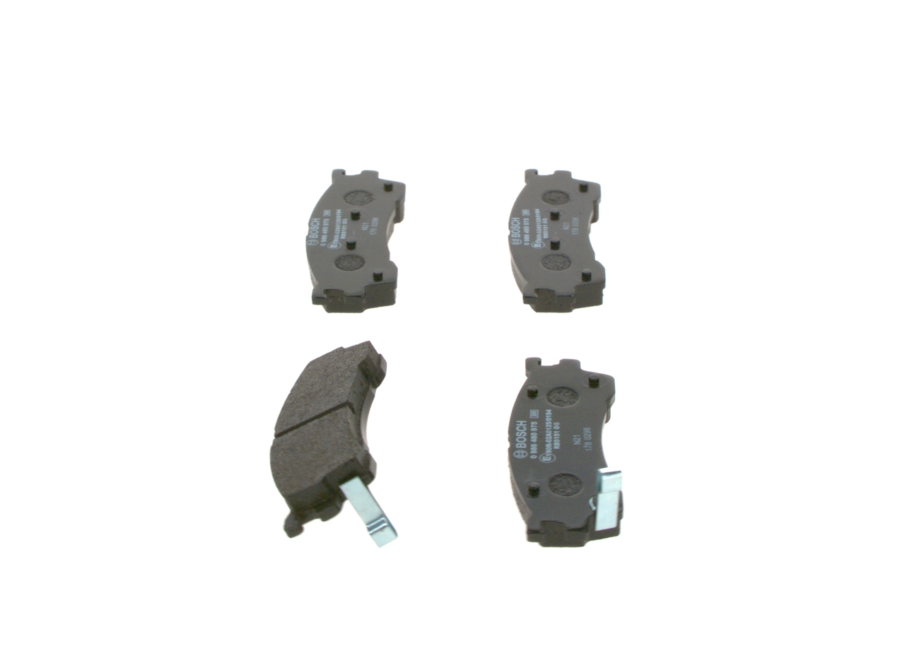 Do koszyka 0986460975 Bosch Klocki hamulcowe przednie tarczowe