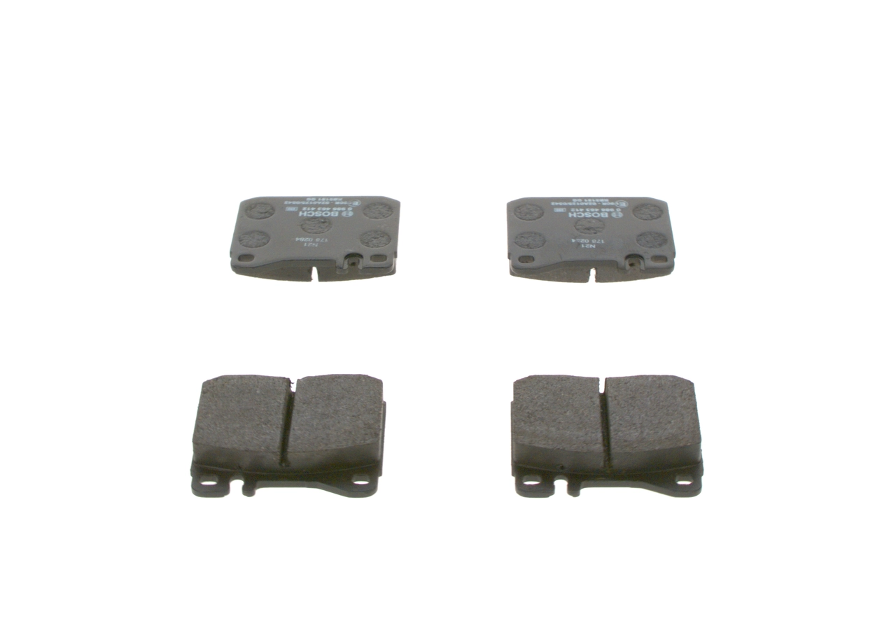 Do koszyka 0986463412 Bosch Klocki hamulcowe przednie tarczowe