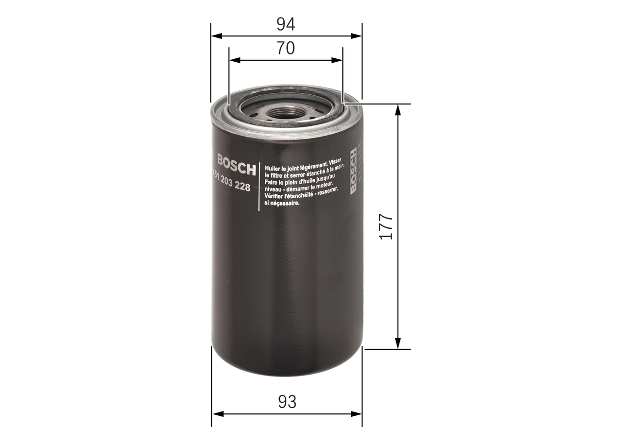 0451203228 Bosch Filtr oleju