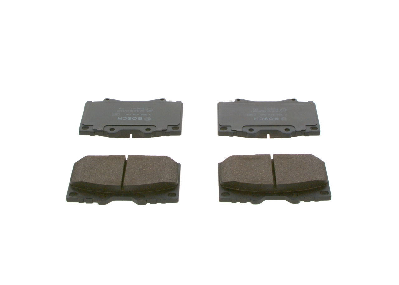 Do koszyka 0986424640 Bosch Klocki hamulcowe przednie tarczowe