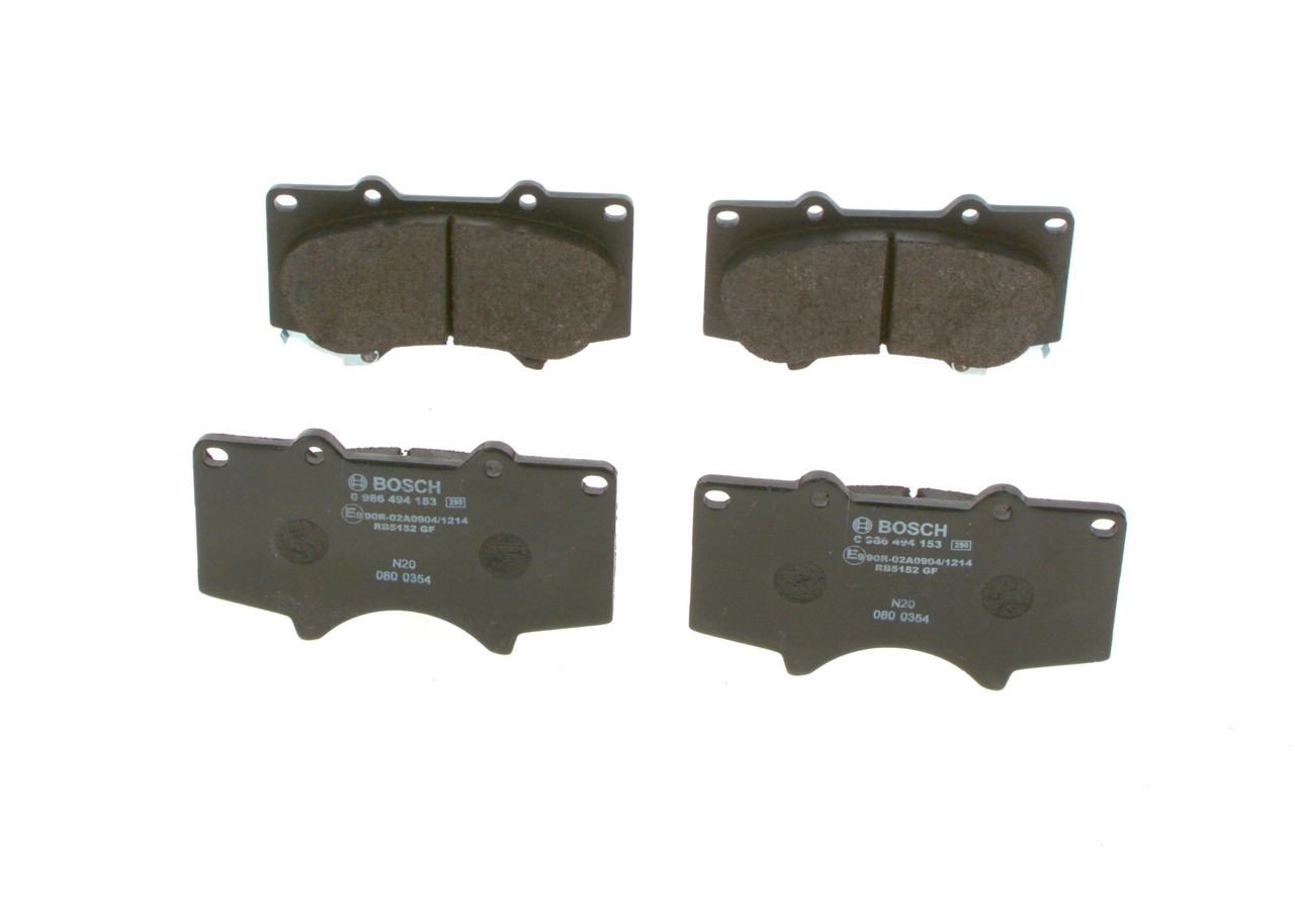 Do koszyka 0986494153 Bosch Klocki hamulcowe przednie tarczowe