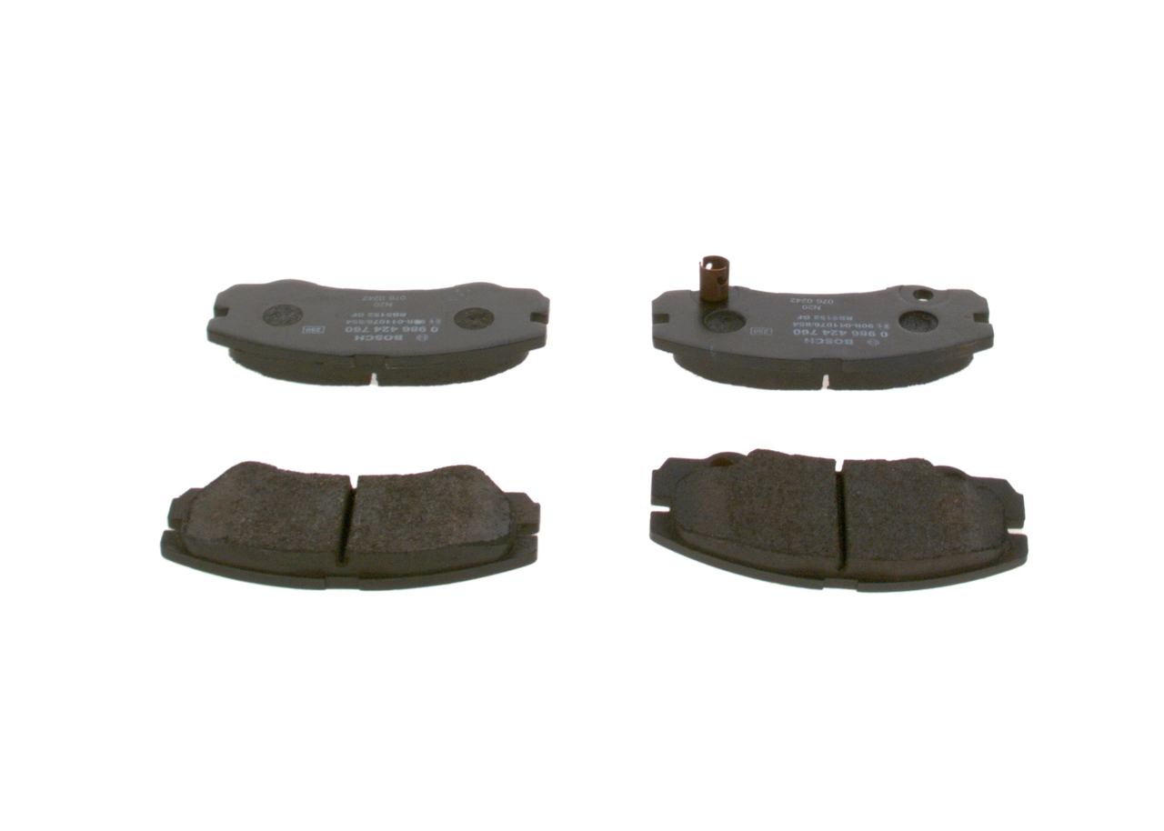 Klocki hamulcowe przednie tarczowe Bosch 0986424760 cena, od 33,92 USD