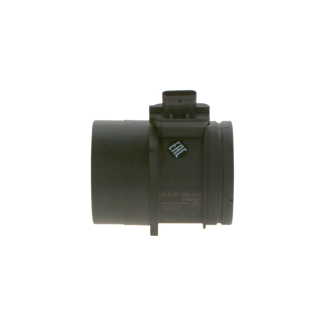 Czujnik przepływu powietrza, przepływomierz powietrza M.A.F. 0281006093 Bosch