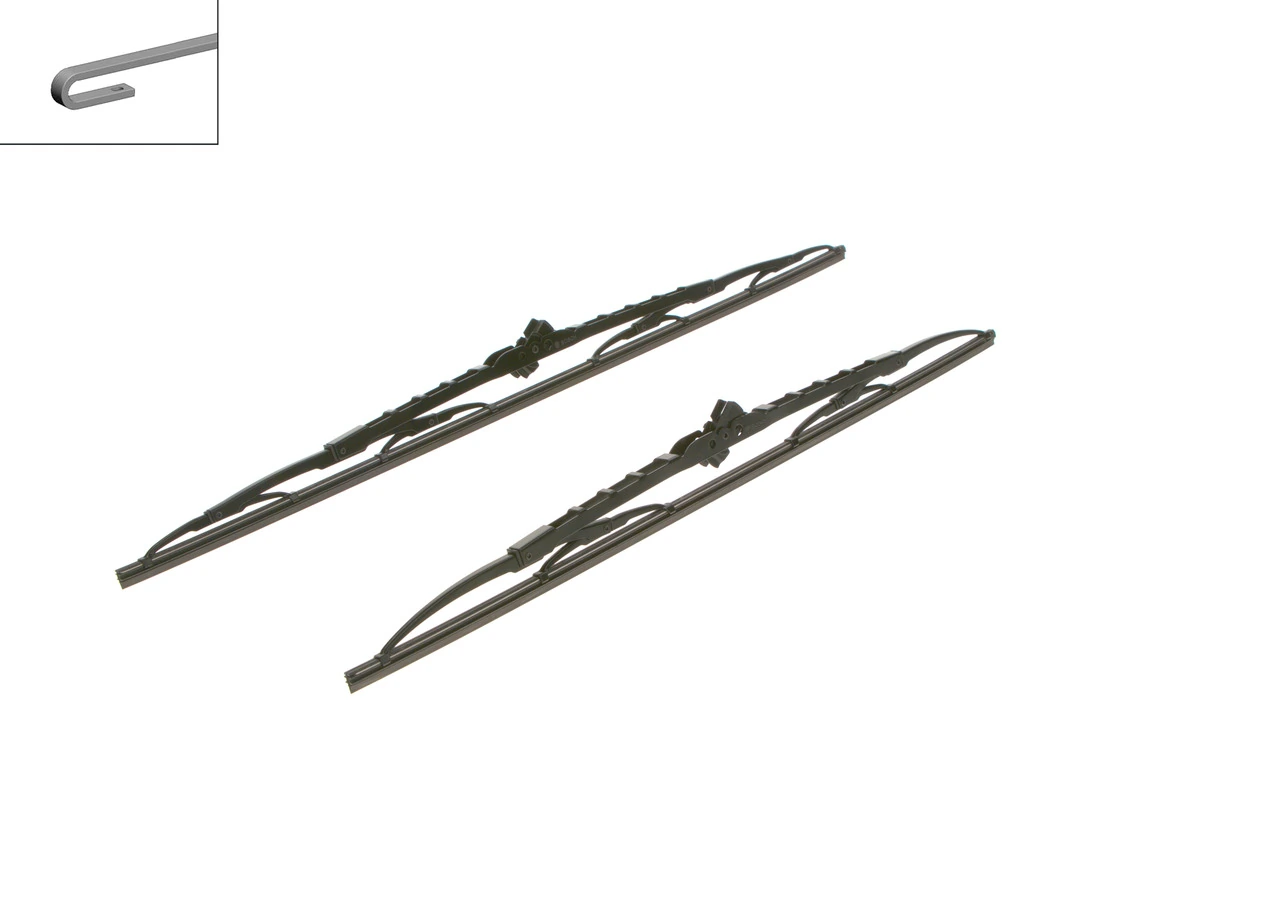 3397001543 Bosch Pióro wycieraczki szyby przedniej, zestaw (2 szt.)