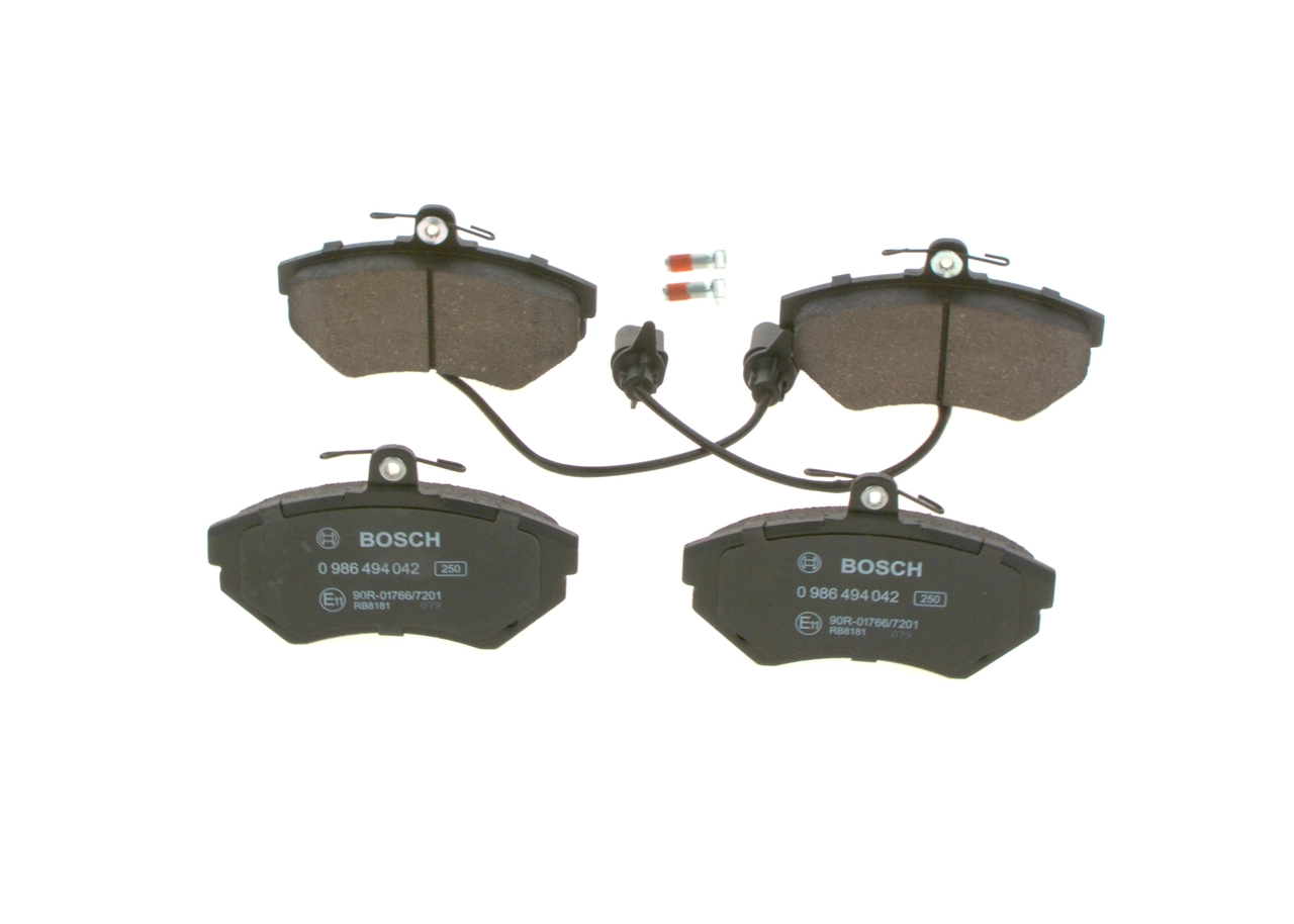 Klocki hamulcowe przednie tarczowe Bosch 0986494042 cena, od 28,97 USD