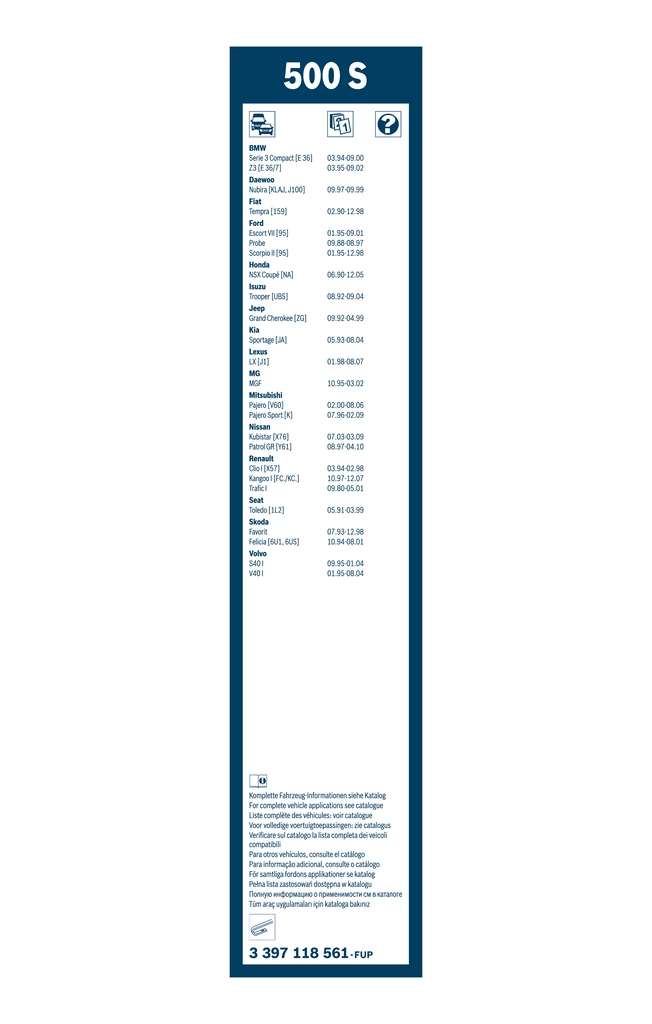 Pióro wycieraczki szyby przedniej, zestaw (2 szt.) ВАЗ 2110 sedana (1995 - 2014) cena, od 15,33 USD